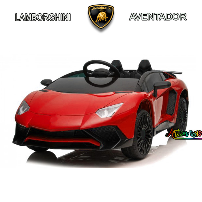 12 v Lamborghini Aventador kids ride on car red