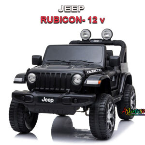 12 v Jeep Rubicon kids ride on car black