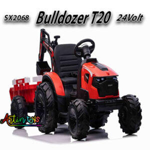 24 v 400 w bulldozer T20 kids electric car red