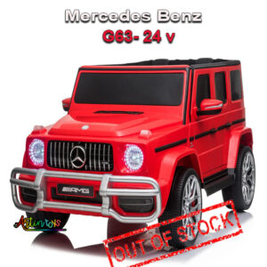 24 v Licensed Mercedes G63-4WD kids car red