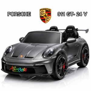 24 v Porsche GT-911 kids electric ride on car gray