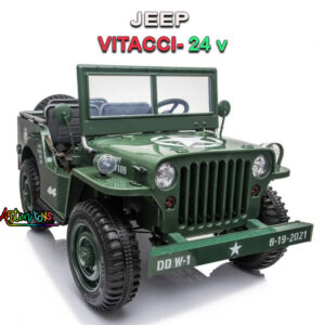 800 w 24 v Jeep Vitacci kids ride on car green