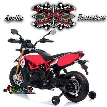 12 v Aprilia Dorsoduro ride on bike red 3 12 v Aprilia Dorsoduro ride on bike red