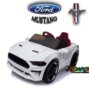 12 v Ford Mustang GT kids electric battery car white 2 12 v Ford Mustang GT kids electric battery car white