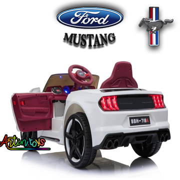 12 v Ford Mustang GT kids electric battery car white 3 12 v Ford Mustang GT kids electric battery car white