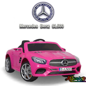 12 v Licensed Mercedes SL500 kids auto car pink