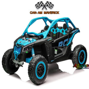 24V 800W Licensed Ride On Can-Am Maverick Kids Car Blue 4x4
