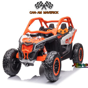 24V 800W Licensed Ride On Can-Am Maverick Kids Car Orange 4x4