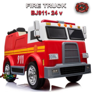 24 v Fire Truck BJ-911 kids ride on car red