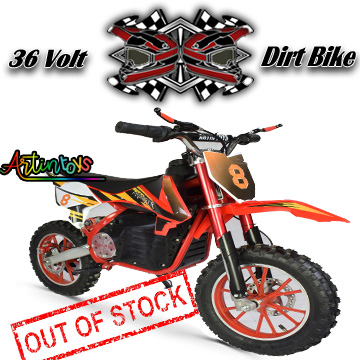36 v 500 w Electric Dirt Bike red