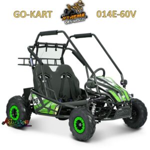 60 v 2000 w Electric Race Go-Kart Green (014E)