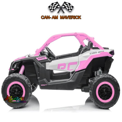 24-v-800-w-beach-buggy-can-am-maverick-pink-white-9 24-v-800-w-beach-buggy-can-am-maverick-pink-white-9