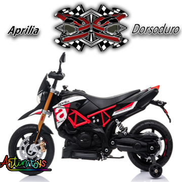 12 v Aprilia Dorsoduro kids electric bike black 2 12 v Aprilia Dorsoduro kids electric bike black