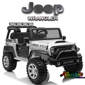24 v Jeep Wrangler kids ride on car silver 2 24 v Jeep Wrangler kids ride on car silver