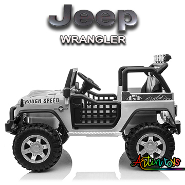 24 v Jeep Wrangler kids ride on car silver 4 24 v Jeep Wrangler kids ride on car silver