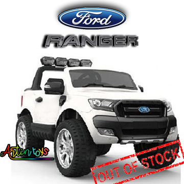 24 v Licensed ride on Ford Ranger kids car - WhiteArtin Toys Tasmania