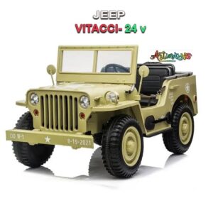 24v 800w jeep vitacci khaki 1