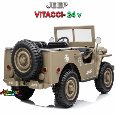 24v 800w jeep vitacci khaki 3 24v 800w jeep vitacci khaki 3